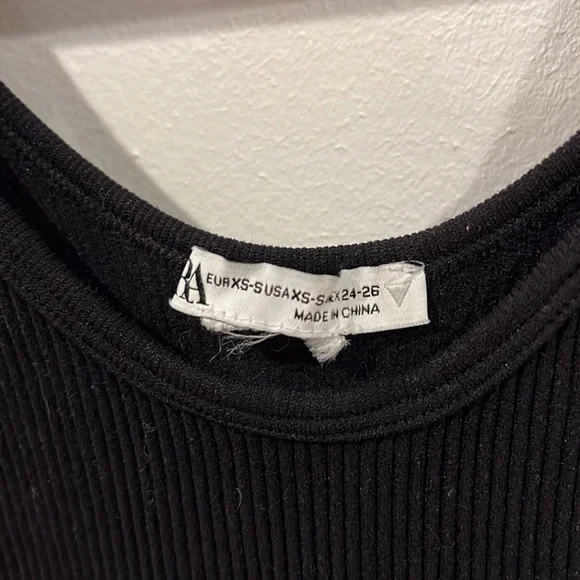 Zara black seamless thong bodysuit - Picture 3 of 6